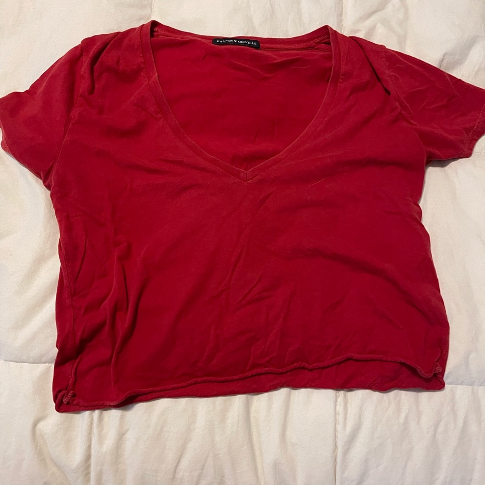 brandy melville crop tee